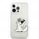 Karl Lagerfeld Choupette Eat Case - дизайнерски кейс с висока защита за iPhone 14 Pro (прозрачен) thumbnail 2