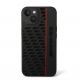 AMG Liquid Silicone Carbon Pattern Case - дизайнерски силиконов калъф за iPhone 14 (черен-червен) thumbnail 2