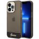 Guess Camera Outline Case - дизайнерски кейс с висока защита за iPhone 14 Pro Max (черен) thumbnail