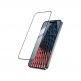 SwitchEasy Glass 9H Full Cover Tempered Glass - калено стъклено защитно покритие за дисплея на iPhone 14 Pro Max (черен-прозрачен) thumbnail 2