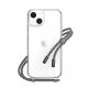 SwitchEasy Play Lanyard Elegant Case - хибриден удароустойчив кейс с връзка за носене за iPhone 14 (прозрачен)  thumbnail