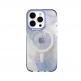 SwitchEasy Artist M veil Case With MagSafe - дизайнерски хибриден удароустойчив кейс с MagSafe за iPhone 14 Pro (син-прозрачен)  thumbnail