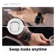 Elago Duo Apple Watch Case - силиконов (TPU) кейс с две сменяеми поликарбонатни части за Apple Watch 7 41мм, Apple Watch 8 41мм (прозрачен-мат и сив) thumbnail 4