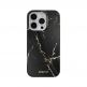 Mageasy Marble Case - дизайнерски хибриден удароустойчив кейс за iPhone 14 Pro (черен)  thumbnail