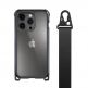 Mageasy Odyssey+ Metal Black Case - удароустойчив хибриден кейс с връзка и карабинер за iPhone 14 Pro (черен)  thumbnail