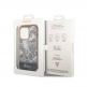 Guess Toile De Jouy Logo Case - дизайнерски кейс с висока защита за iPhone 14 Pro (сив) thumbnail 2