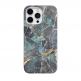 Mageasy Marble Case - дизайнерски хибриден удароустойчив кейс за iPhone 14 Pro Max (син)  thumbnail
