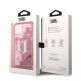 Karl Lagerfeld Liquid Glitter Big KL Logo Case - дизайнерски кейс с висока защита за iPhone 14 Plus (прозрачен-розов) thumbnail 6