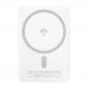 Dudao Magnetic Wireless Power Bank 5000 mAh 10W - безжична преносима външна батерия с USB-C вход за iPhone с Magsafe (бял) thumbnail