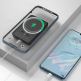 Dudao Magnetic Wireless Power Bank 5000 mAh 10W - безжична преносима външна батерия с USB-C вход за iPhone с Magsafe (черен) thumbnail 5