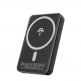Dudao Magnetic Wireless Power Bank 5000 mAh 10W - безжична преносима външна батерия с USB-C вход за iPhone с Magsafe (черен) thumbnail 6