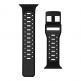 Urban Armor Gear Civilian New Strap - изключително здрава силиконова каишка за Apple Watch 42мм, 44мм, 45мм, 46мм, Ultra 49мм (черен) thumbnail 4