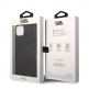 Karl Lagerfeld Leather Perforated Logo - дизайнерски кожен кейс за iPhone 14 Plus (черен) thumbnail 2