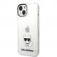 Karl Lagerfeld Choupette Logo Case - дизайнерски кейс с висока защита за iPhone 14 (прозрачен) thumbnail