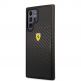 Ferrari Real Carbon Hard Case - хибриден удароустойчив кейс с карбоново покритие за Samsung Galaxy S22 Ultra (черен) thumbnail