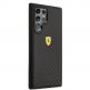 Ferrari Real Carbon Hard Case - хибриден удароустойчив кейс с карбоново покритие за Samsung Galaxy S22 Ultra (черен) thumbnail 5