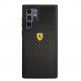 Ferrari Real Carbon Hard Case - хибриден удароустойчив кейс с карбоново покритие за Samsung Galaxy S22 Ultra (черен) thumbnail 6