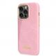 Guess PU Croco with Metal Camera Outline Case - дизайнерски кожен кейс за iPhone 14 Pro Max (розов) thumbnail 5