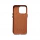 Mujjo Leather Wallet Case - премиум кожен кейс с джоб за кредитна карта за iPhone 14 Pro (кафяв) thumbnail 5