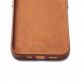 Mujjo Leather Wallet Case - премиум кожен кейс с джоб за кредитна карта за iPhone 14 Pro (кафяв) thumbnail 10