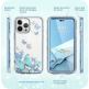 i-Blason Cosmo SupCase Protective Case - удароустойчив хибриден кейс с вграден протектор за дисплея за iPhone 14 Pro Max (син-прозрачен) thumbnail 3
