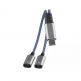 JC USB-C Male to 2xUSB-C Female Adapter MH-273 - активен USB-C адаптер с 2xUSB-C изхода за устройства с USB-C порт (син) thumbnail