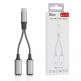 JC USB-C Male to 2xUSB-C Female Adapter MH-273 - активен USB-C адаптер с 2xUSB-C изхода за устройства с USB-C порт (тъмносив) thumbnail 2