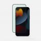 Uniq Optix VisionCare Tempered Glass with Anti Blue Light - калено стъклено защитно покритие със защитен филтър за дисплея на iPhone 14 Pro (черен-прозрачен) thumbnail