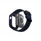 Uniq Monos 2in1 Protective Case With Strap - удароустойчив TPU кейс с вградена каишка за Apple Watch 44мм, 45мм (син) thumbnail