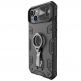 Nillkin CamShield Armor Pro Hard Case - хибриден удароустойчив кейс с пръстен против изпускане за iPhone 14 (черен) thumbnail 3