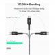 Zendure SuperCord USB-A to USB-C Cable 3A - здрав плетен кабел с USB-C порт (100 см) (черен) thumbnail 2