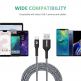 Zendure SuperCord USB-A to USB-C Cable 3A - здрав плетен кабел с USB-C порт (100 см) (черен) thumbnail 5