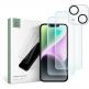 Tech-Protect Supreme Protection Set - комплект 2 броя стъклено защитно покритие за дисплея и стъклено защитно покритие за камерата на iPhone 14 Plus (прозрачен) thumbnail
