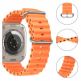 Tech-Protect Iconband Pro Silicone Sport Band - силиконова каишка за Apple Watch 42мм, 44мм, 45мм, 46мм, Ultra 49мм (оранжев) thumbnail 2