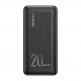 Dudao K12PQPlus Power Bank 20000mAh 20W PD - външна батерия с два USB-A и един USB-C изходи и технология за бързо зареждане (черен) thumbnail