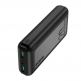 Dudao K12PQPlus Power Bank 20000mAh 20W PD - външна батерия с два USB-A и един USB-C изходи и технология за бързо зареждане (черен) thumbnail 5