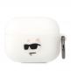 Karl Lagerfeld AirPods Pro 3D Logo NFT Choupette Head Silicone Case - силиконов калъф с карабинер за Apple AirPods Pro (бял) thumbnail