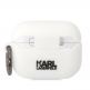 Karl Lagerfeld AirPods Pro 3D Logo NFT Choupette Head Silicone Case - силиконов калъф с карабинер за Apple AirPods Pro (бял) thumbnail 2