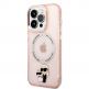 Karl Lagerfeld IML Karl and Choupette NFT MagSafe Case - дизайнерски силиконов кейс за iPhone 14 Pro (розов) thumbnail