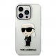 Karl Lagerfeld IML Ikonik NFT Case - дизайнерски силиконов кейс за iPhone 14 Pro Max (прозрачен) thumbnail 2