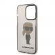 Karl Lagerfeld IML Ikonik NFT Case - дизайнерски силиконов кейс за iPhone 14 Pro Max (черен) thumbnail 5