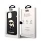Karl Lagerfeld Liquid Silicone Ikonik NFT Case - дизайнерски силиконов кейс за iPhone 14 Pro (черен) thumbnail 6