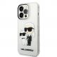 Karl Lagerfeld IML Glitter Karl and Choupette NFT Case - дизайнерски силиконов кейс за iPhone 14 Pro (прозрачен) thumbnail