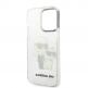 Karl Lagerfeld IML Glitter Karl and Choupette NFT Case - дизайнерски силиконов кейс за iPhone 14 Pro (прозрачен) thumbnail 5