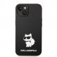 Karl Lagerfeld Liquid Silicone Choupette NFT Case - дизайнерски силиконов кейс за iPhone 14 (черен) thumbnail 2