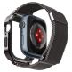 Spigen Metal Fit Pro - удароустойчив хибриден кейс със стоманена каишка за Apple Watch 8 45мм, Apple Watch 7 45мм (тъмносив)  thumbnail 3