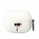 Karl Lagerfeld AirPods Pro 3D Logo NFT Karl Head Silicone Case - силиконов калъф с карабинер за Apple AirPods Pro (бял) thumbnail