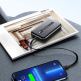 Joyroom Power Bank with Lightning cable 20W 10000mAh - външна батерия 10000 mAh с вграден Lightning кабел и USB-C, USB-A и Lightning портове (черен) thumbnail 8