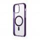 Uniq Combat MagClick Case - хибриден удароустойчив кейс за с MagSafe за iPhone 14 Pro Max (лилав-прозрачен) thumbnail 2