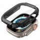 Spigen Tough Armor Case - хибриден удароустойчив кейс с вграден стъклен протектор за дисплея на Apple Watch Ultra 49мм (черен) thumbnail 2